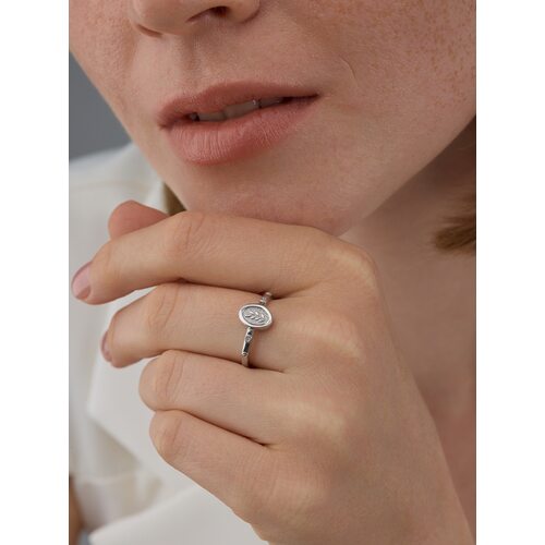 Кольцо с бриллианатми из серебра 925 пробы