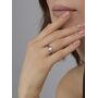 Кольцо с горным хрусталем из серебра 925 пробы арт. 01-4822/00ГХ-00