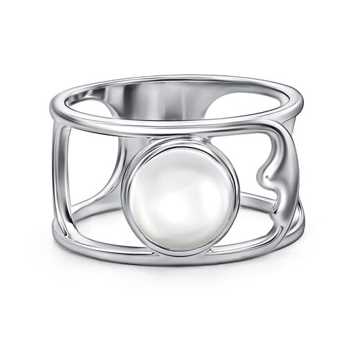 Кольцо с горным хрусталем из серебра 925 пробы