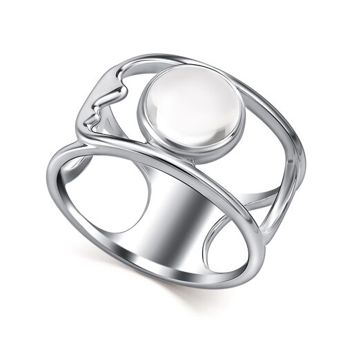 Кольцо с горным хрусталем из серебра 925 пробы