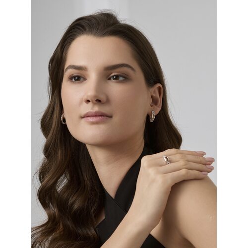 Кольцо с цитрином из серебра 925 пробы