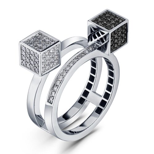 Кольцо с бриллиантами из золота 585 пробы