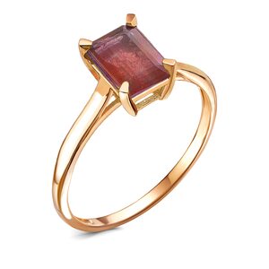 Кольцо с рубином из золота 585 пробы