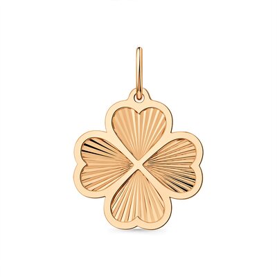 Подвеска "Клевер" из золота 585 пробы
