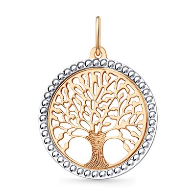 Подвеска "Дерево" из золота 585 пробы