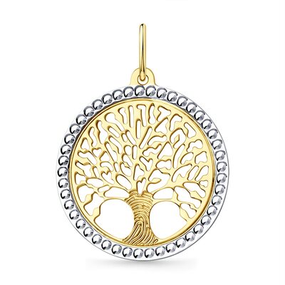 Подвеска "Дерево" из золота 585 пробы