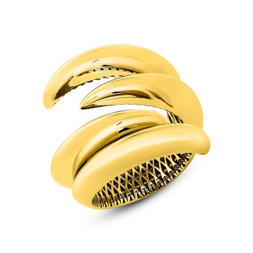 Кольцо из серебра 925 пробы с позолотой