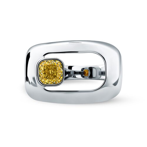 Кольцо с фианитом из серебра 925 пробы