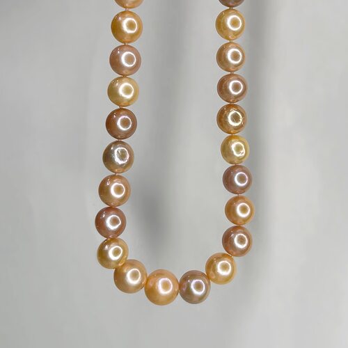 Бусы с жемчугом из золота 585 пробы