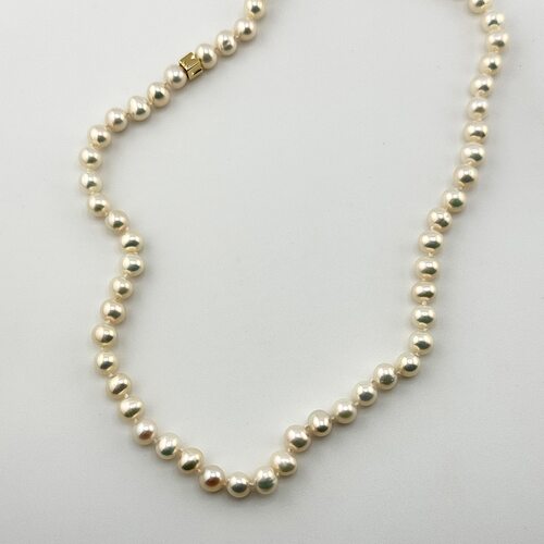 Бусы с жемчугом из золота 585 пробы