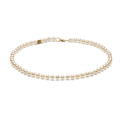 Бусы с жемчугом из золота 585 пробы