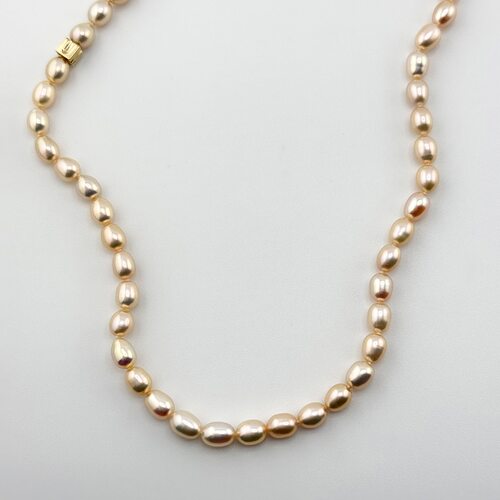 Бусы с жемчугом из золота 585 пробы