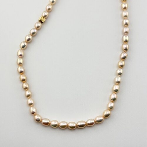 Бусы с жемчугом из золота 585 пробы