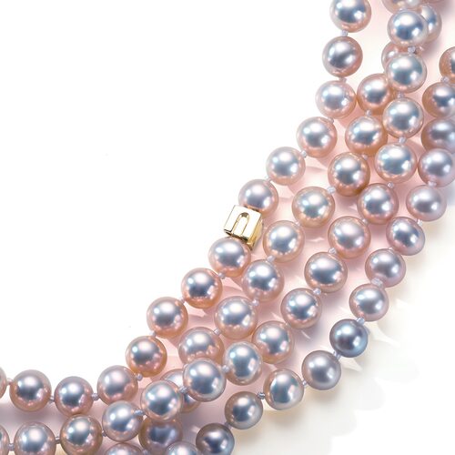 Бусы с жемчугом из золота 585 пробы