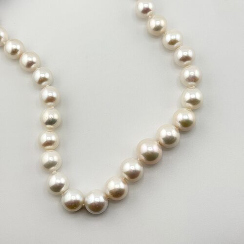 Бусы с жемчугом и бриллиантами из золота 585 пробы