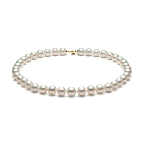 Бусы с жемчугом и бриллиантами из золота 585 пробы