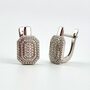 Серьги с бриллиантами из золота 585 пробы