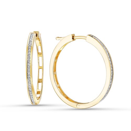 Серьги с бриллиантами из золота 585 пробы