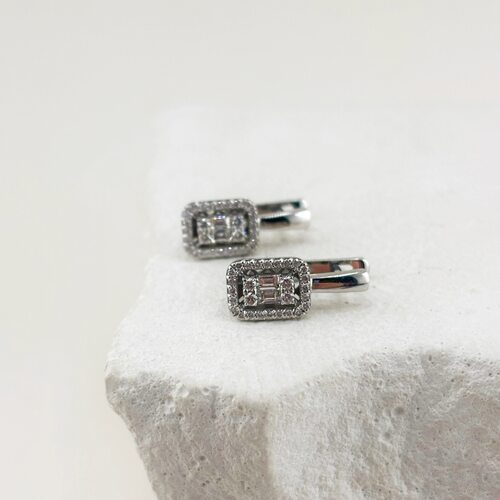 Серьги с бриллиантами из золота 585 пробы арт. 02-02939-03-001-07-03