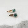 Серьги с изумрудами и бриллиантами из золота 585 пробы