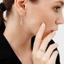 Серьги "Ветви" с бриллиантами и золотой вставкой из серебра 925 пробы арт. 02-1489/000Б-00