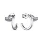 Серьги с фианитами из серебра 925 пробы арт. 02-1906/00КЦ-00