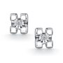 Серьги с бриллиантами из серебра 925 пробы арт. 02-1921/000Б-00