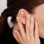 Серьга с фианитом из серебра 925 пробы арт. 02-2685/00СВ-00