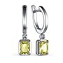Серьги с кварцем из серебра 925 пробы арт. 02-3148/00КЛ-00