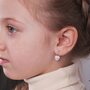 Серьги "Сердца" с фианитами из серебра 925 пробы арт. 02-3367/00КЦ-00