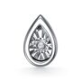Серьга с бриллиантом из серебра 925 пробы арт. 02-3589/000Б-00