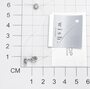 Серьга с бриллиантом из серебра 925 пробы арт. 02-3589/000Б-00