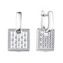 Серьги с фианитами из серебра 925 пробы арт. 02-3944/00КЦ-00
