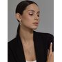Серьги "Сердца" с фианитами из серебра 925 пробы арт. 02-3966/00КЦ-00