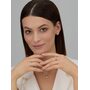 Серьги "Сердца" с фианитами из серебра 925 пробы с позолотой арт. 02-3979/00КЦ-18