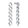 Серьги "Цепи" из серебра 925 пробы