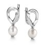 Серьги с жемчугом из серебра 925 пробы арт. 02-4110/00ЖБ-00