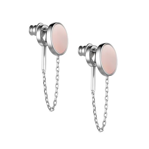 Серьги с перламутром из серебра 925 пробы