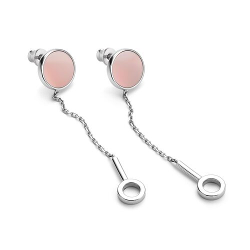 Серьги с перламутром из серебра 925 пробы