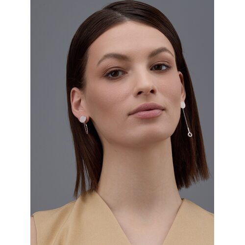 Серьги с перламутром из серебра 925 пробы