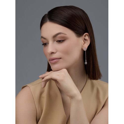 Серьги с перламутром из серебра 925 пробы