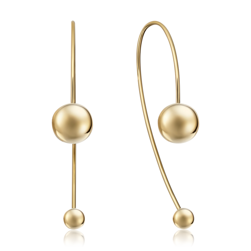 Серьги из желтого золота 585 пробы