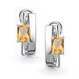 Серьги с цитрином из серебра 925 пробы арт. 02-4440/00ЦТ-00
