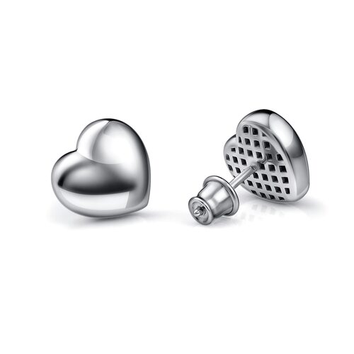Серьги "Сердца" из серебра 925 пробы