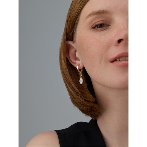 Серьги "Звезды" с цитрином из серебра 925 пробы