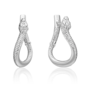 Серьги "Змеи" из серебра 925 пробы