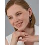 Серьги с фианитами из серебра 925 пробы арт. 02-4679/КЦ10-17