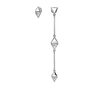 Серьги с фианитами из серебра 925 пробы арт. 02-4760/00КЦ-00