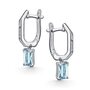 Серьги с топазами и фианитами из серебра 925 пробы арт. 02-4851/00ТБ-00