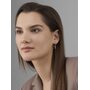 Серьги с бриллиантами и золотой вставской из серебра 925 пробы арт. 02-4864/000Б-00